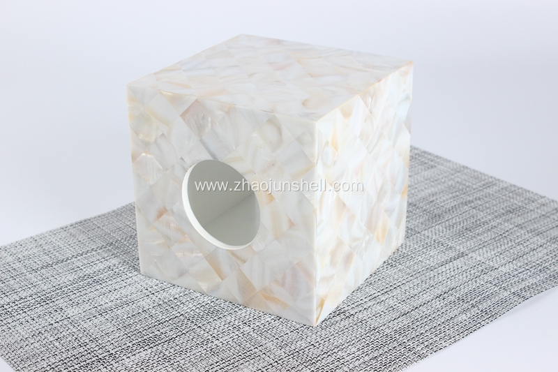 Chinese River Shell Napkin Box for Five Star Hotel