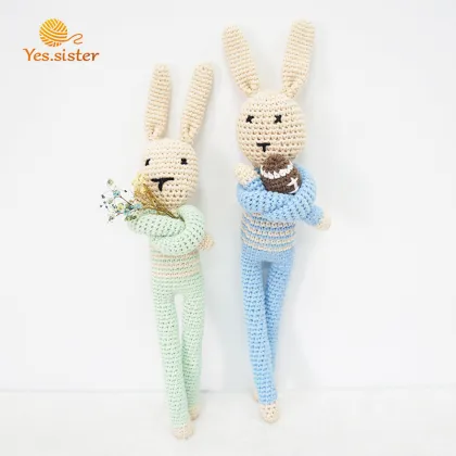 Baby Gifts Easter Bunny Crochet Doll toy