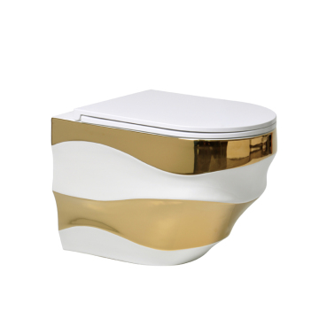 High Quality Wave Ceramic Bathroom Wall Hung Toilet for Concealed Cistern