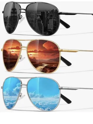Polarized Aviator Sunglasses for Men Women