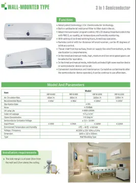 Air Cleaner Odor Eliminator Air Disinfection Coronavirus