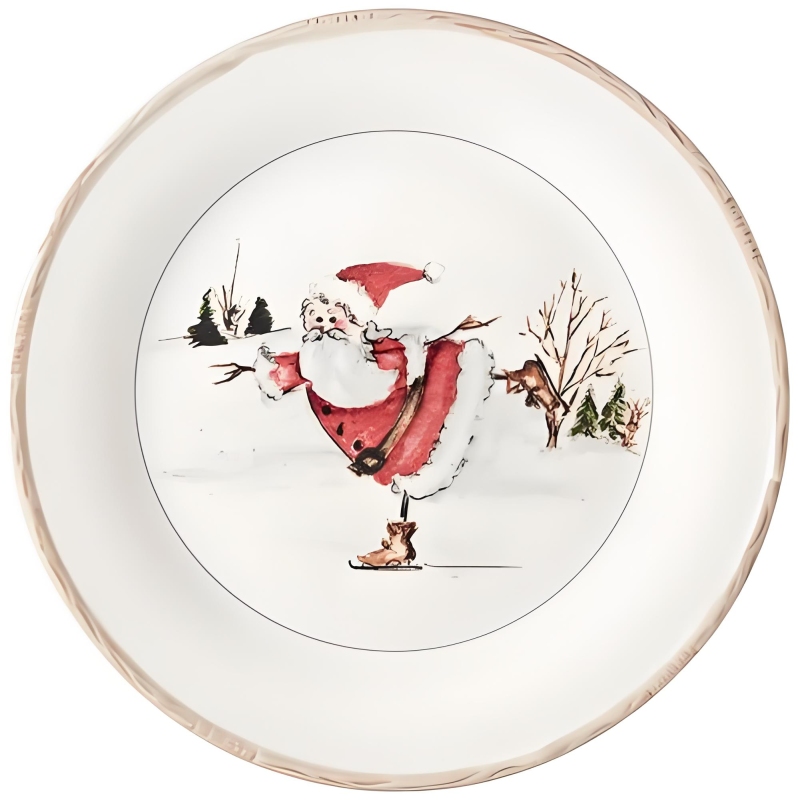Christmas Themed Set of Melamine Tableware