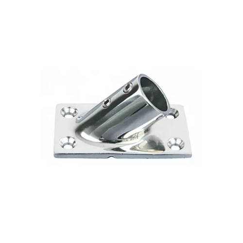 Marine Hardware Stainless Steel 45 Degree Rectangular Base