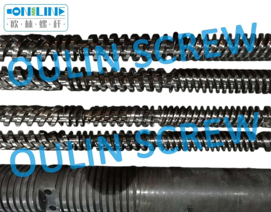 Theysohn 88-26 Bimetallic Twin Parallel Screw and Barrel for PVC Pipe