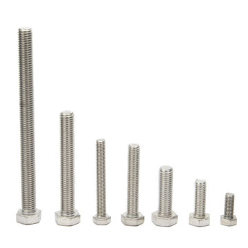 High-Quality New OEM Customize Stainless Steel Fully Threaded Hex Head Screws and Bolts for Machines