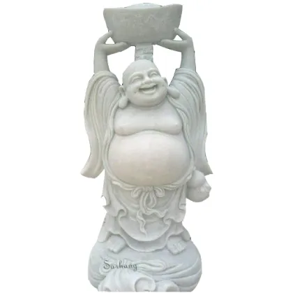 Hand carving marble buddha statues