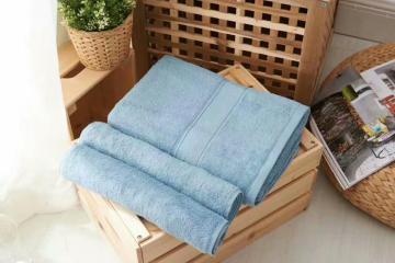 Plain dyeing towel sets with 100% cotton