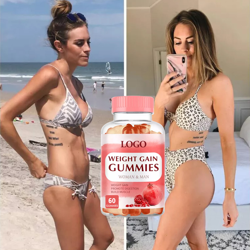 OEM/ODM 100% Pure Vegan Natural Appetite Booster Weight Gain Gummies Natural Flavor Weight Gain Vitamins gummies