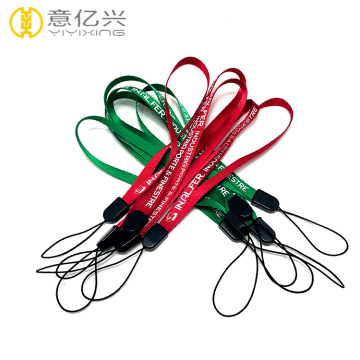 cheap custom short wrist lanyard for keys