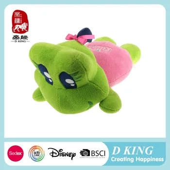 New design nice-looking soft fabric green frog plush toy