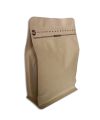 bahagian bawah rata gusset Kraft paper Coffee Bag