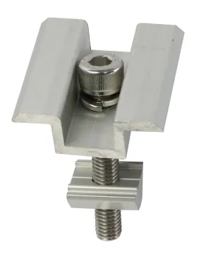 China Solar Mount Manufacturer: 35mm-50mm Framed Solar Panel Mid Clamp Universal PV Mounting Rail Clamp