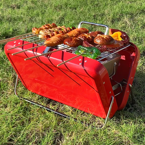 New Design easy assemblyBest selling Japanese Korean Outdoor Folding Portable Suitcase portable folding charcoal bbq grills