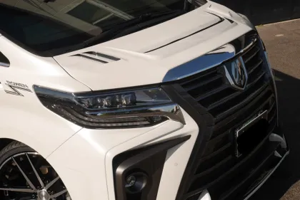 Rowen Hood Elfa 30 Series Carbon Fiber Cover for Toyota Alphard Upgrade