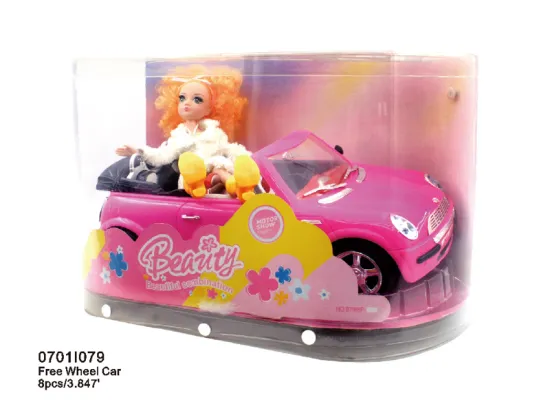 Free Wheel Car With Girl(0701i079)