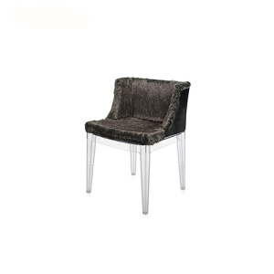 Mademoiselle Kravitz Fur Polycarbonat Dining Chair