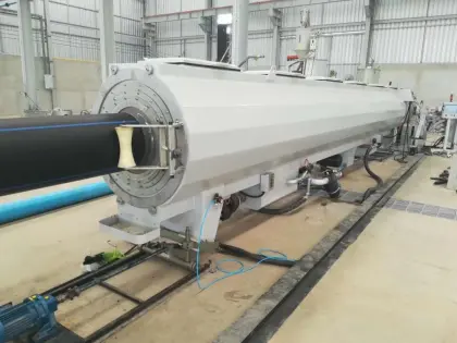 PE water and gas supply pipe extrusion line