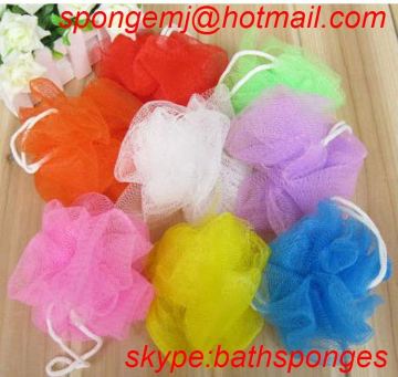mesh sponge bath pouf bath fizz balls