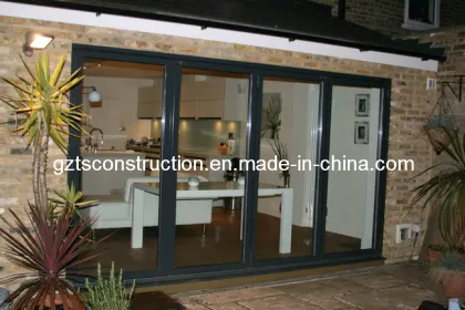 Aluminum Doublee Glazing Folding Door with AS/NZS2208