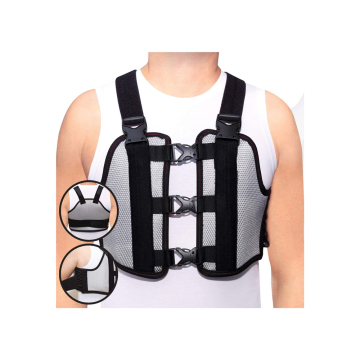 Dải ổn định vú Unisex - dây đeo hỗ trợ nén sau phẫu thuật với thắt lưng ngực, nẹp vai và người chỉnh sửa tư thế cổ
