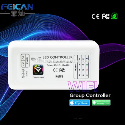 Plastic shell WIFI dimmer switch led group controller