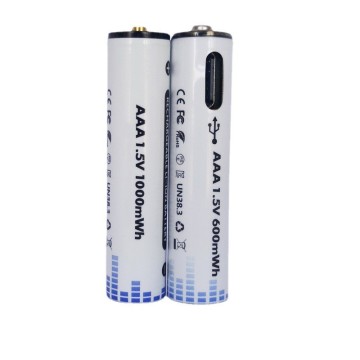 Hot Sale High Quality Rechargeable USB Type C AAA Lithium-Ion Battery 1.5V 1000mWh for Remote Control
