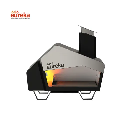 500 Degrees Small Outdoor Dual Fuel Woodfired Portable Gas Pizza Oven