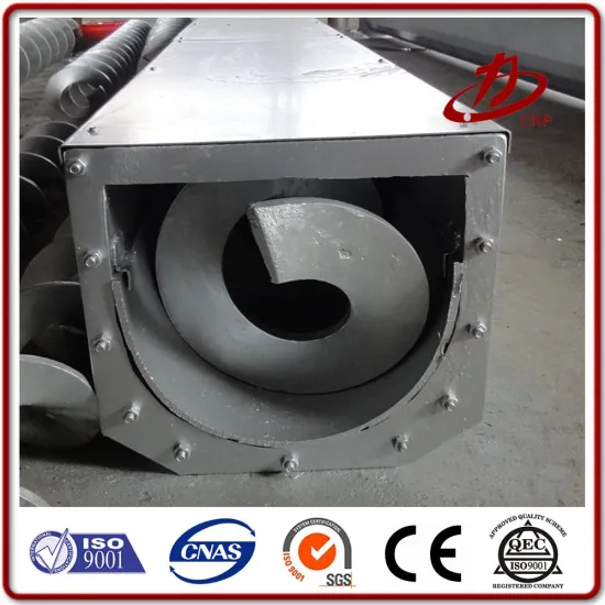 Horizontal transmission screw conveyors design for ash discharge