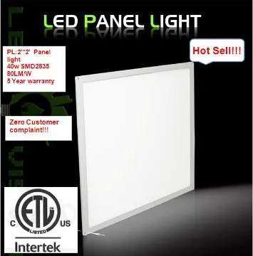 603X603 2\'X2\' 40w 100-277v ETL approved SMD2835 USA LED panel light