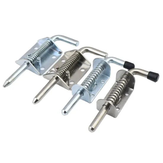 OEM Zinc Plated Locked Bolt Gate Latch - Heavy Spring Loaded Slam Bolt