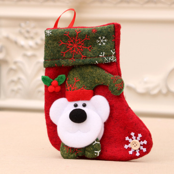 Christmas Figure Gift Bags with Tree Pendants and Snowflake Decorations