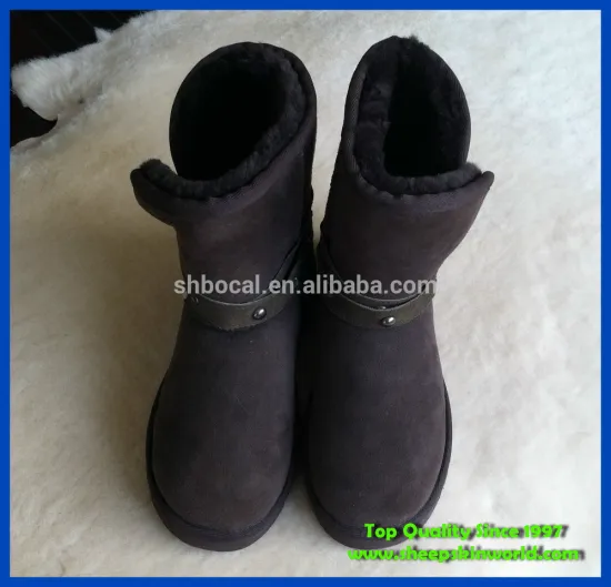 affordable faux sheepskin snow boots