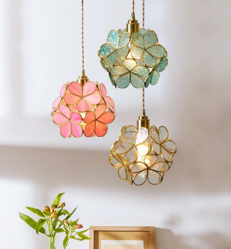 Nordic Flower LED Pendant Lights for Bedroom, Dining, and Living Rooms