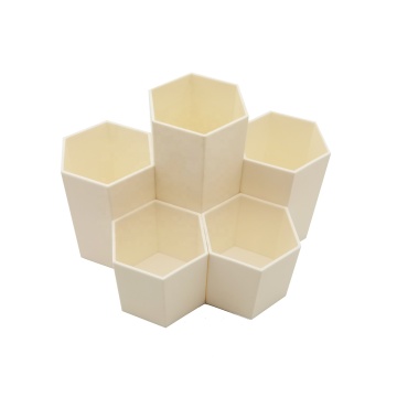 Υψηλής ποιότητας λευκό εξάγωνο Holder - Creative Custom Plastic Pencil Organizer