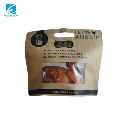 Customized Plastic Smoked Chicken Roasted Fries Chicken Packaging Bag