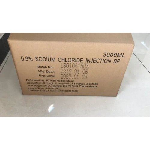 حقن كلوريد الصوديوم كيس بلاستيك 3 لتر