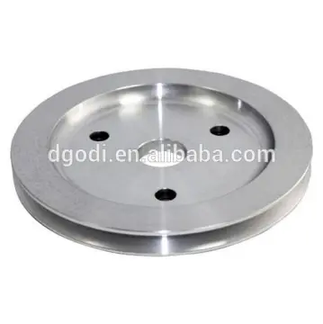 High performance/high precision Polished Aluminum Single Groove Crank Pulley