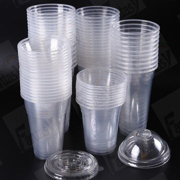 Tasse de thé à bulles en plastique jetable PP