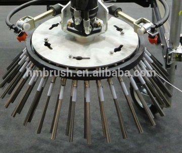 rotating steel wire weed brush