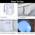 LED Night Lights Toilet Seat Night Light Motion Sensor 8 Colors For Toilet Bowl Luminaria Lamp WC Indoor Lighting