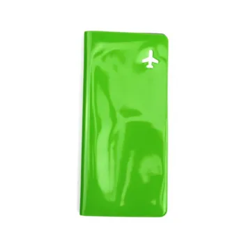 Long Colored PVC Travel Wallet With Passport Holder