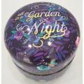 Garden Light Round Coffee Tin Box