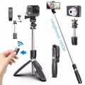 Bluetooth Selfie Stick Telescopic Tripod Monopod Phone Holder for iPhone Android Bluetooth selfie stick Stick with Tripod