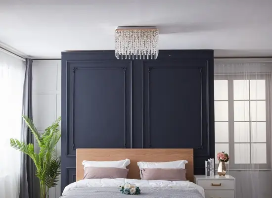 Latest Delicate Living Room Crystal Ceiling Light