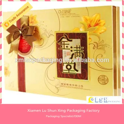 new style food grade paper mooncake packaging box