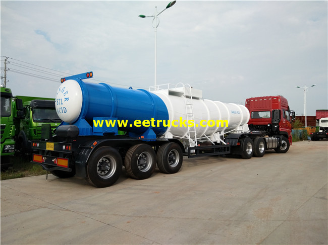 V Shape H2SO4 Trailer Tanks