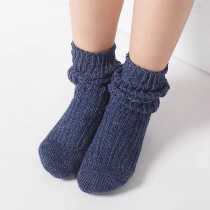 wholesale children winter socks 100% cotton children knee socks