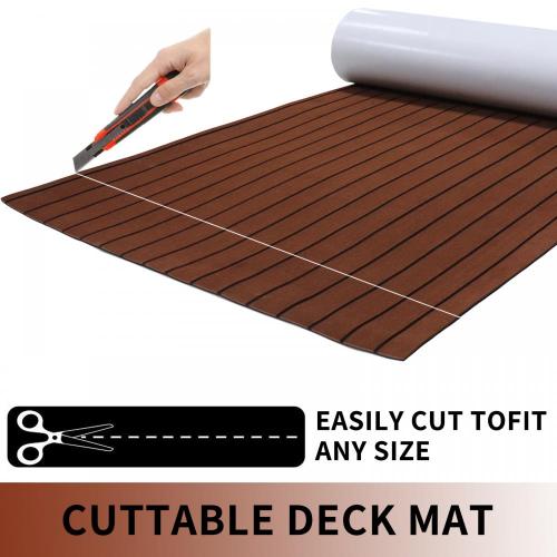 EVA Marine Anti-Slip Waterproof Faux Teak Deck Flooring