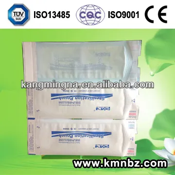 Self sealing medical sterilization flat pouch/packaging