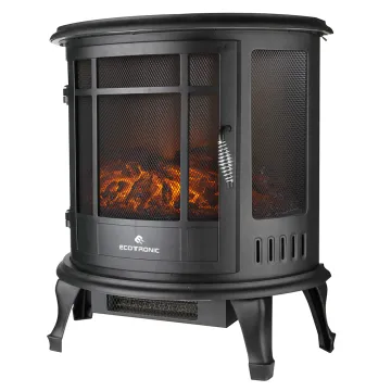 ECOTRONIC 2000W Freestanding Electric Fireplace Stove Heater